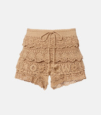 Loewe Paula's Ibiza crochet cotton micro shorts