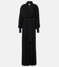 Calvin Klein Collection Yasmine scarf-detail cotton-blend maxi gown