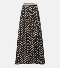 Johanna Ortiz Printed cotton maxi skirt