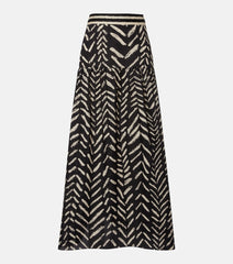Johanna Ortiz Printed cotton maxi skirt
