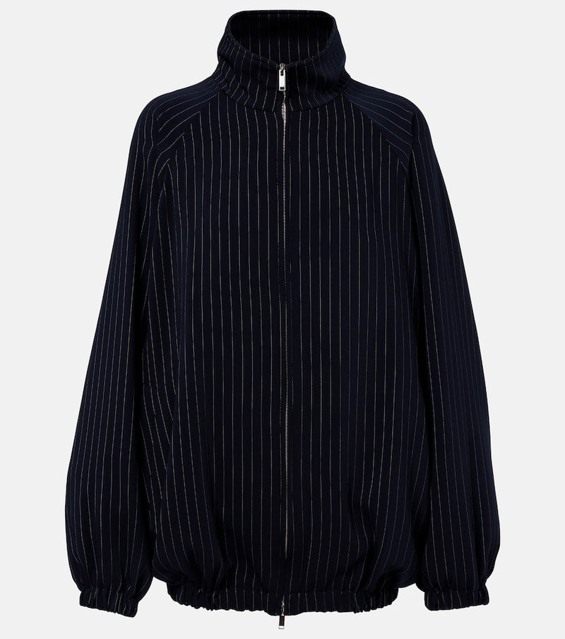 The Frankie Shop Baxter pinstripe oversized jacket