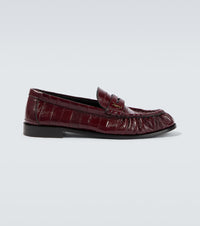 Saint Laurent Le Loafer eel leather penny loafers