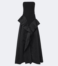 Safiyaa Anneline ruffled strapless gown