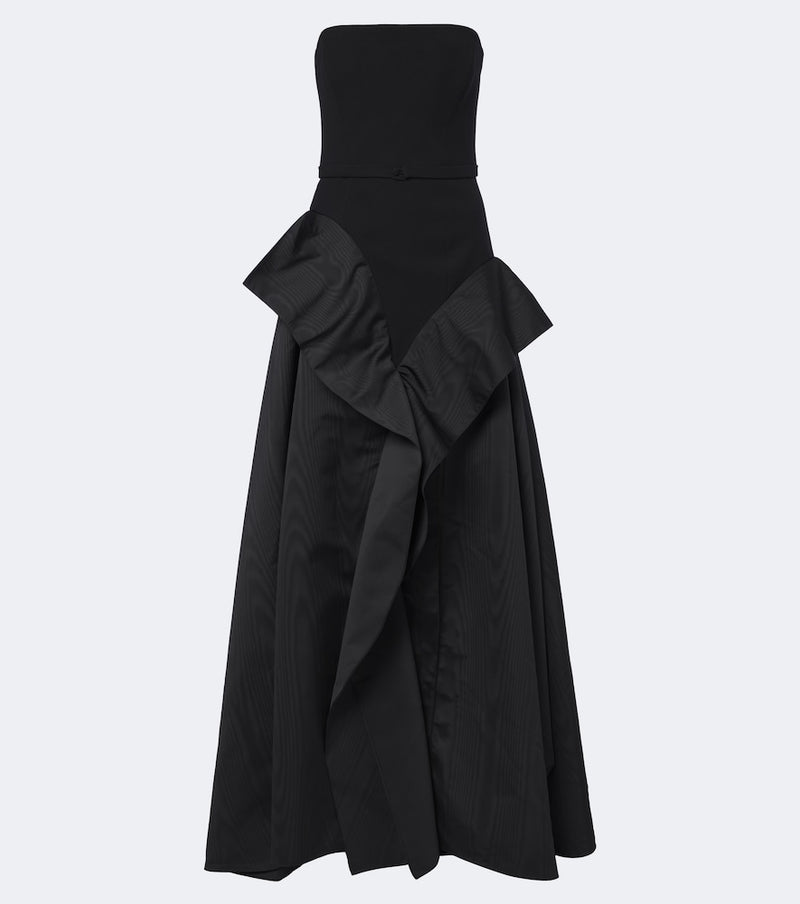 Safiyaa Anneline ruffled strapless gown