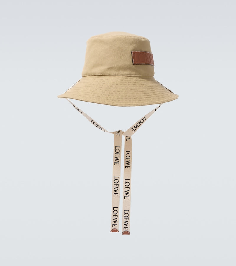 Loewe Paula\'s Ibiza logo canvas bucket hat