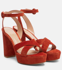 Gianvito Rossi Sabrina suede platform sandals