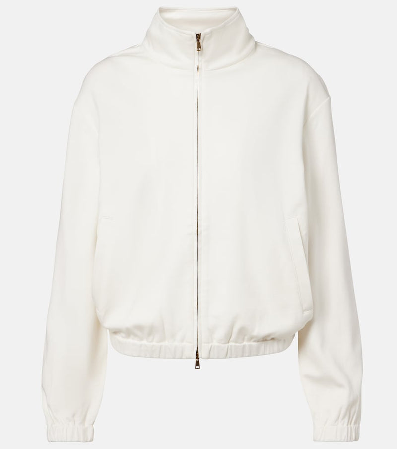 Max Mara Cotton and silk-blend sweatshirt