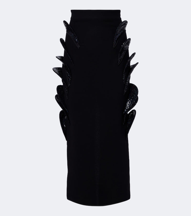 Maticevski Arching sequined embellished pencil skirt