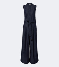 S Max Mara Wide-leg denim jumpsuit
