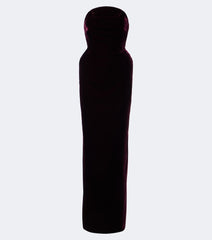 Mugler Velvet bustier gown