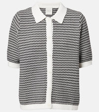 Varley Gaelle chevron cotton cardigan