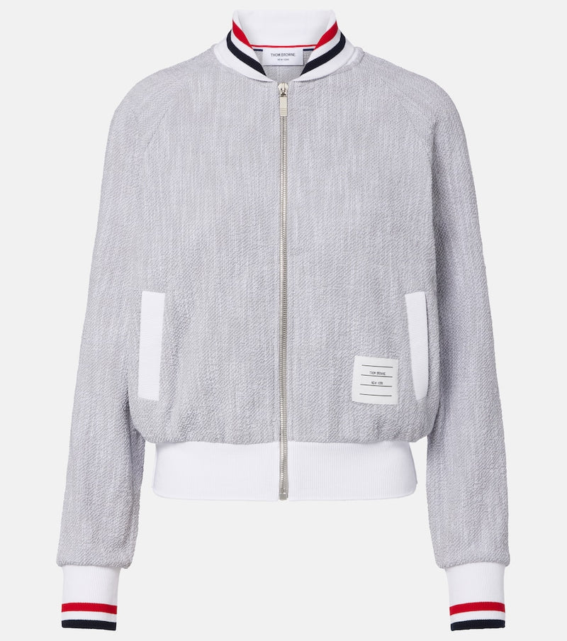 Thom Browne Cotton-blend bomber jacket