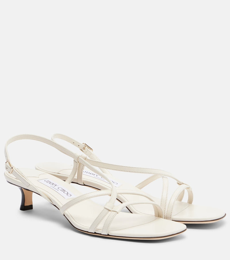 Jimmy Choo Farris leather slingback sandals