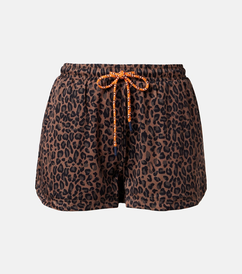 The Upside Ludlow Lucky leopard-print running shorts