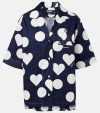 Jacquemus Marin polka-dot cotton poplin shirt