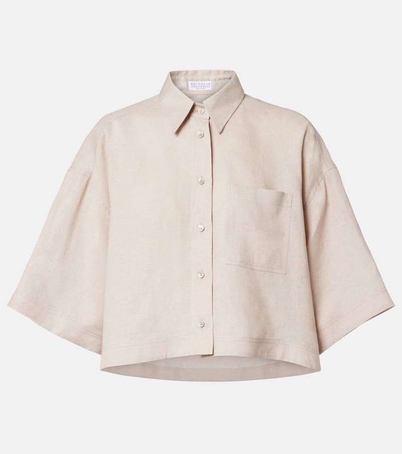 Brunello Cucinelli Oversized linen shirt