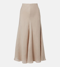 Brunello Cucinelli Linen midi skirt