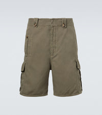 Brunello Cucinelli Cotton and linen cargo shorts