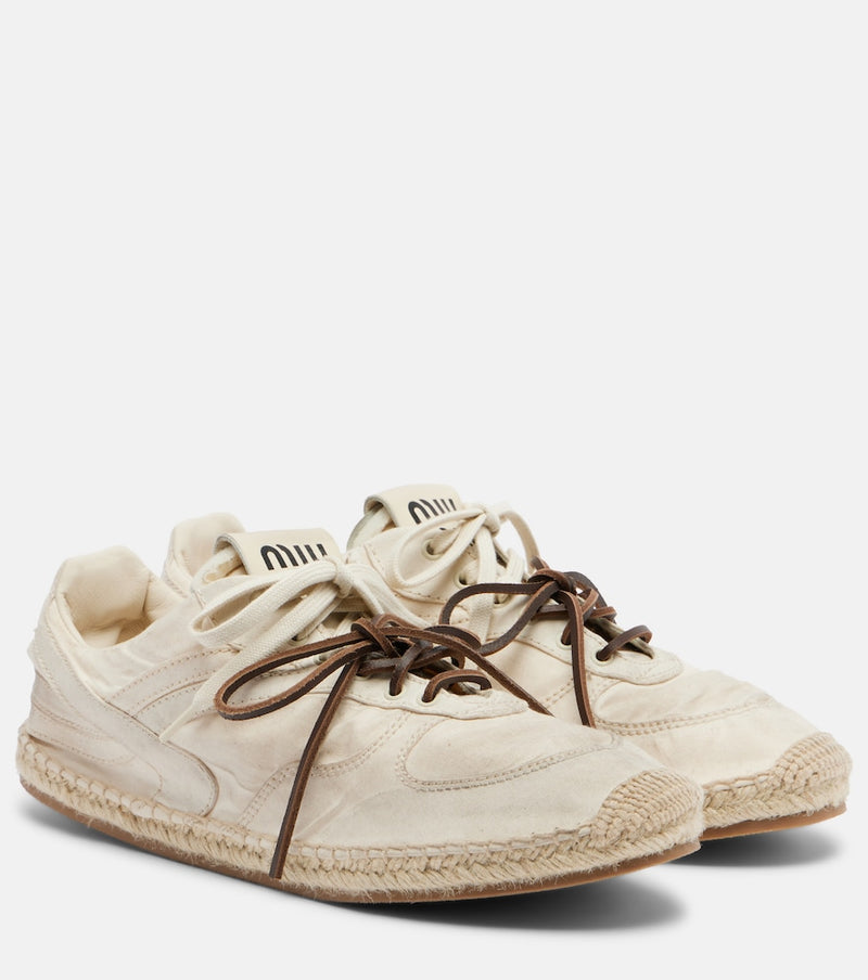 Miu Miu Gymnasium canvas sneakers