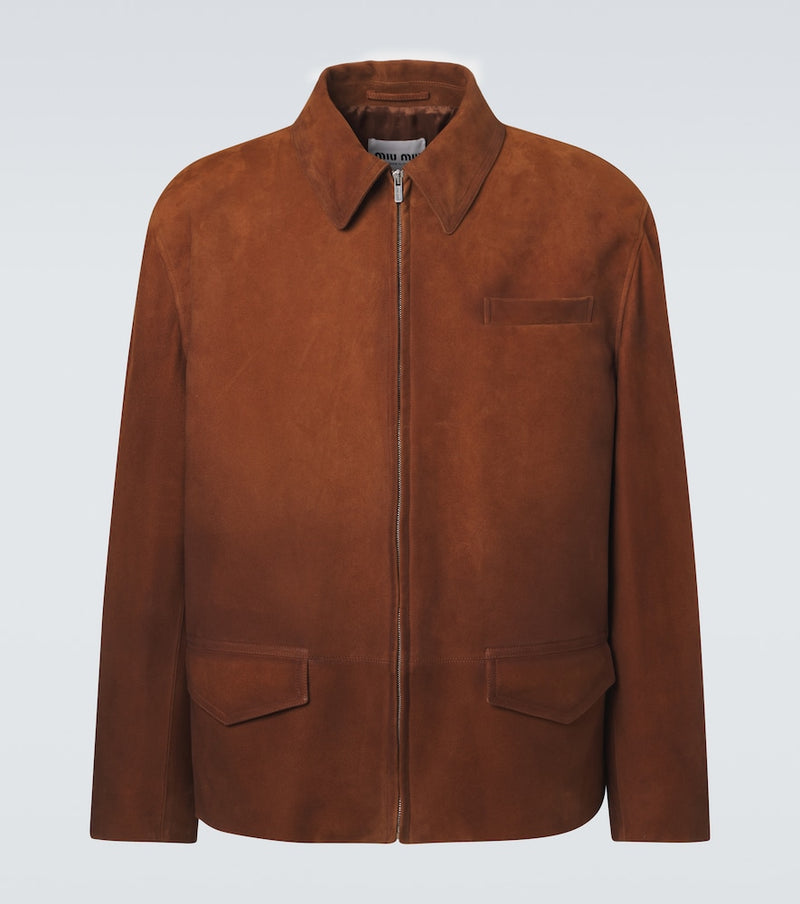 Miu Miu Suede blouson jacket