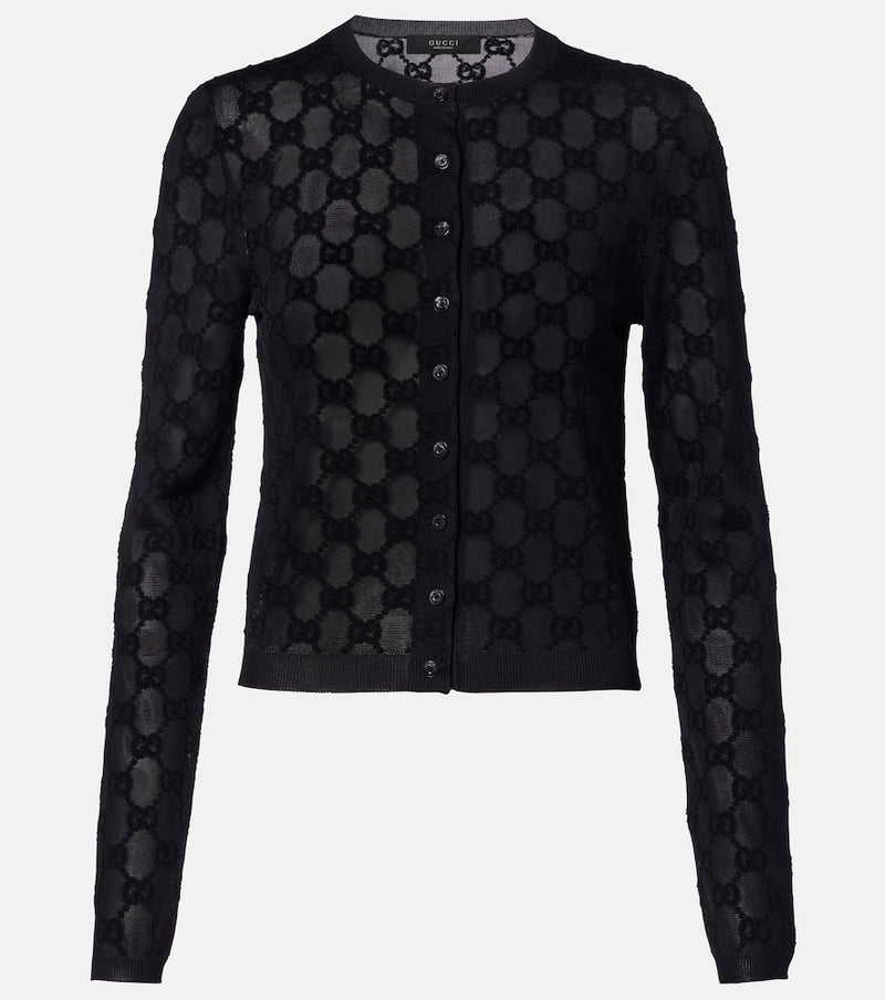 Gucci GG crepe cardigan