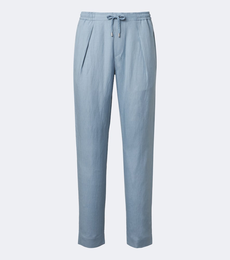 Ralph Lauren Purple Label Silk and linen straight pants