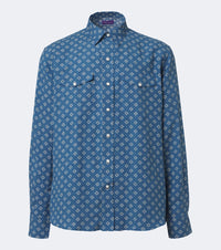 Ralph Lauren Purple Label Printed linen and silk shirt