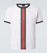 Gucci Web Stripe cotton T-shirt