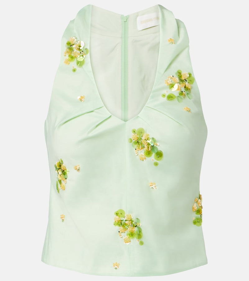 Shushu/Tong Sequined top