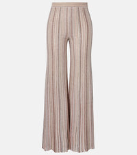 Missoni Sequined striped lame wide-leg pants
