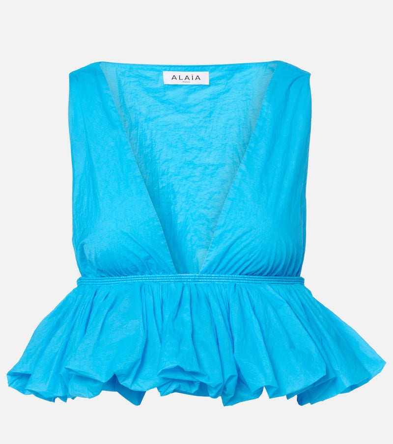 Alaia Gathered crop top