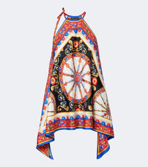 Dolce & Gabbana Carretto silk twill halterneck top