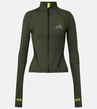 Balenciaga Logo zip-up top
