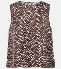 Asceno Sofia silk twill top