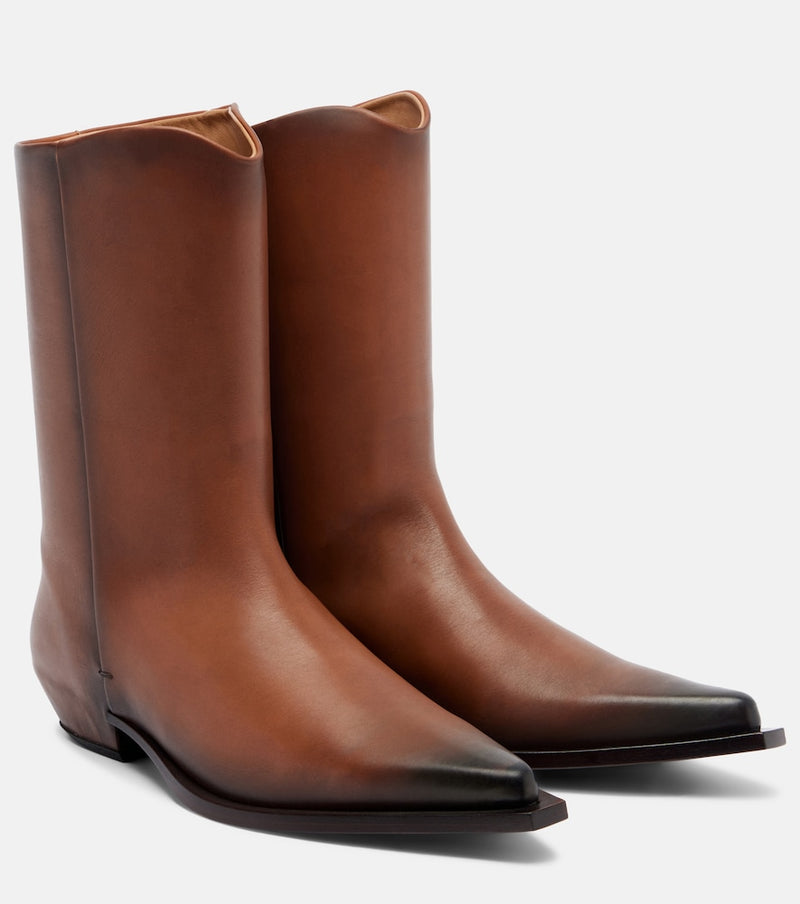 Calvin Klein Collection Cheer leather cowboy boots