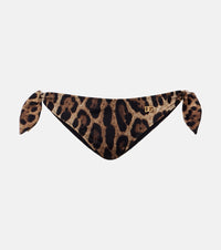 Dolce & Gabbana Leopard-print bikini bottoms