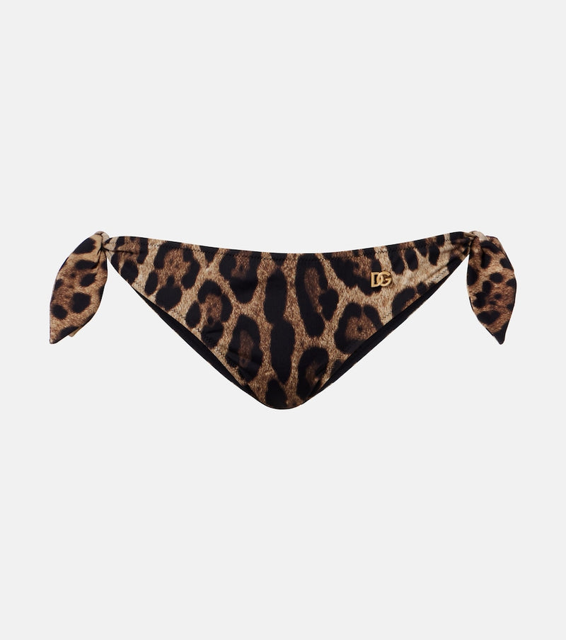 Dolce & Gabbana Leopard-print bikini bottoms