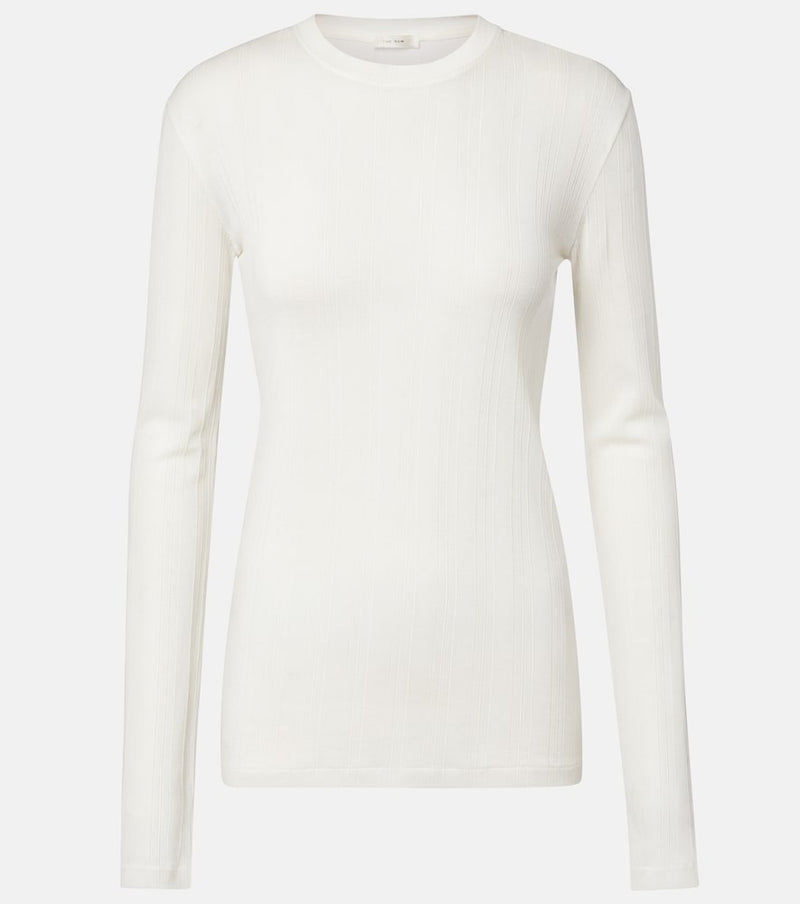 The Row Dantea cotton jersey top