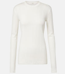 The Row Dantea cotton jersey top