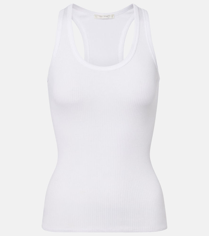 The Row Cendrea ribbed-knit cotton tank top