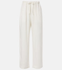 The Row Faz linen-blend wide-leg pants