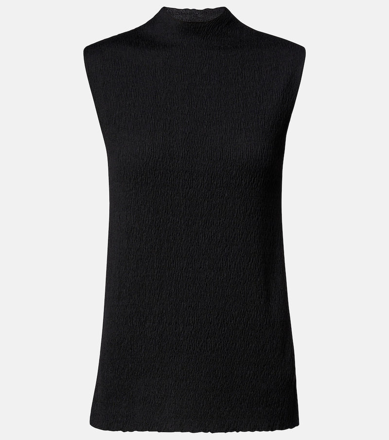 The Row Oakson knitted silk top