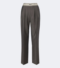 Versace Wool and mohair straight pants