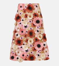 Dorothee Schumacher Blooming Meadow floral-applique midi skirt