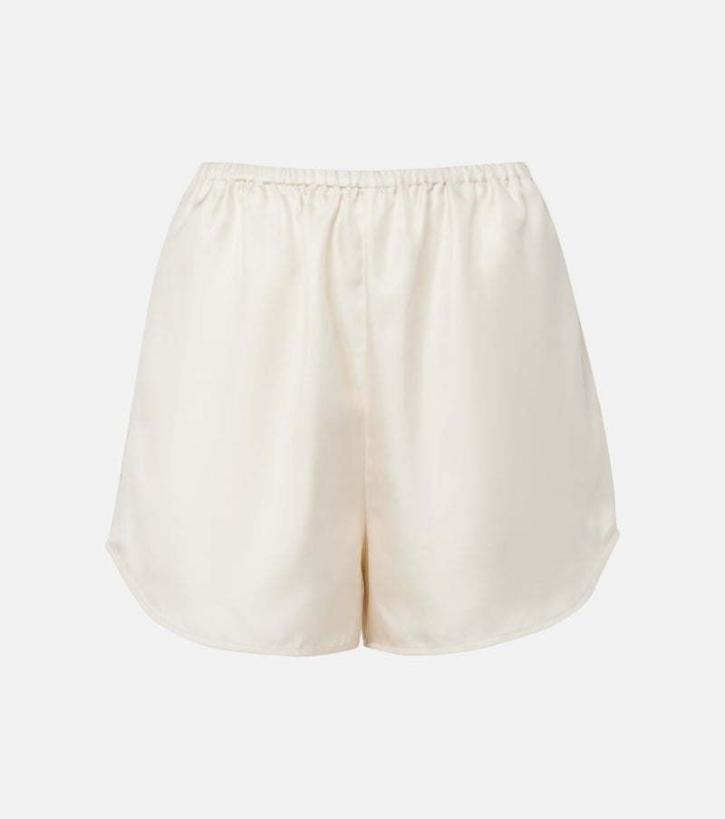 Loulou de Saison Cabo silk satin shorts