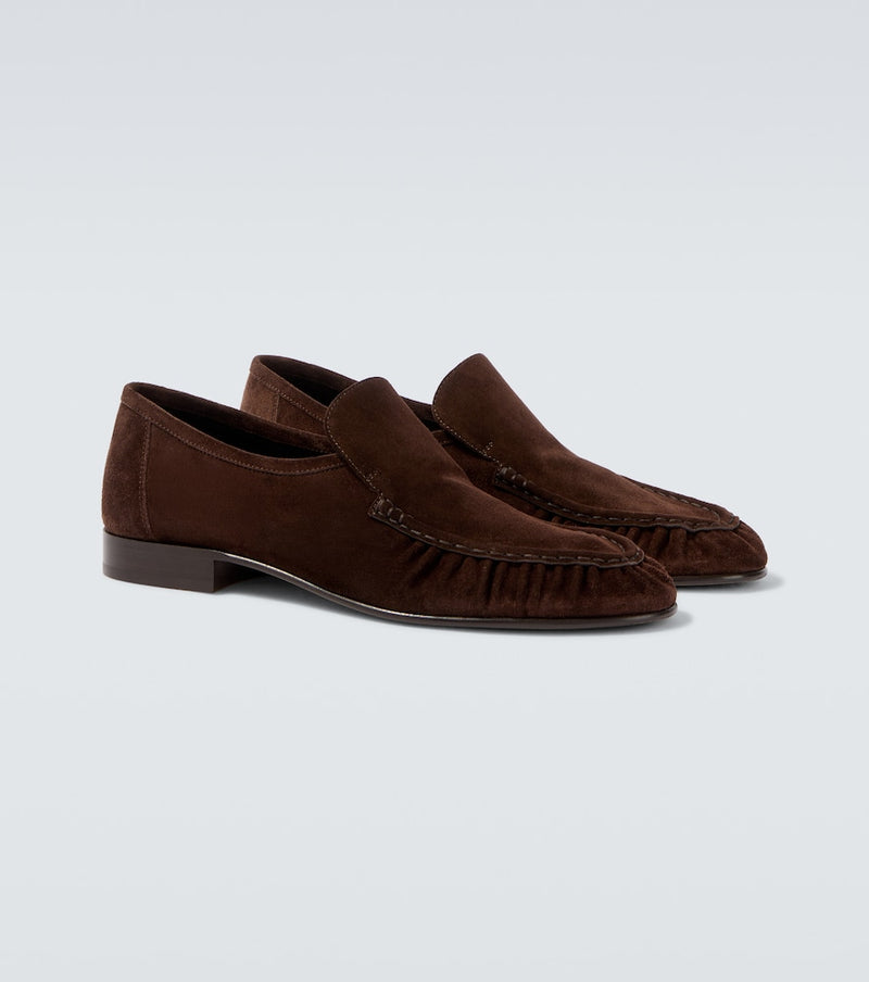 The Row Soft Two suede loafers