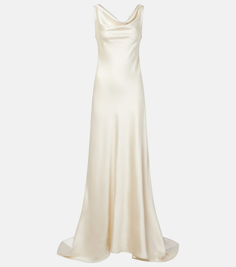 Rohe Bridal draped satin gown