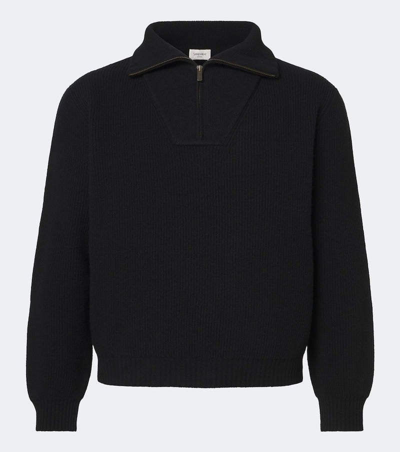 Saint Laurent Wool half-zip sweater
