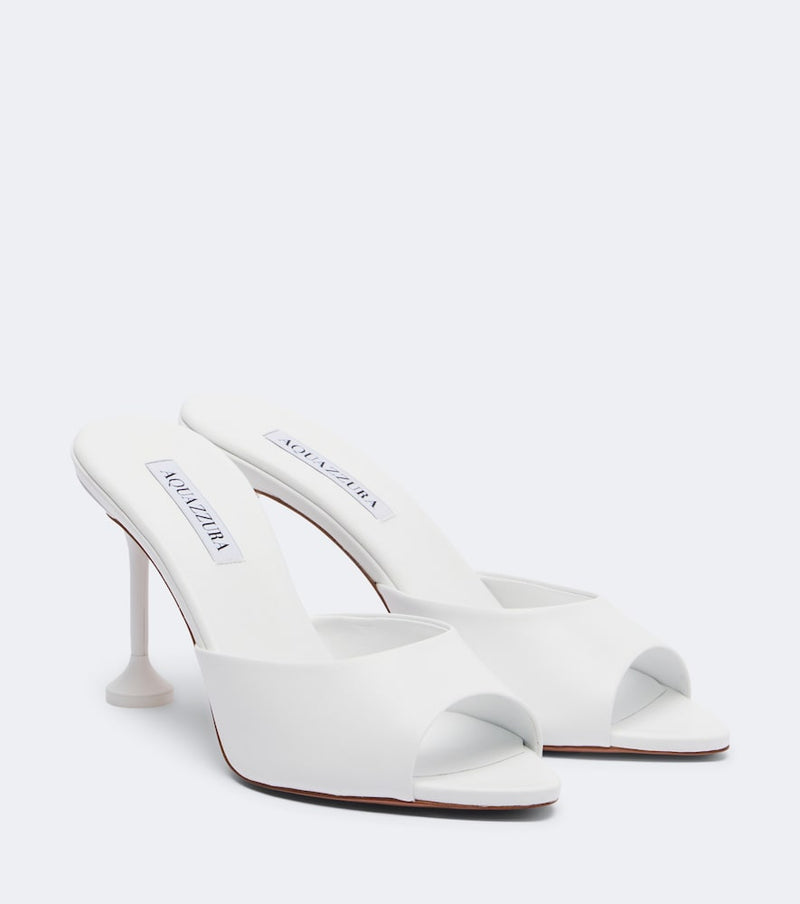 Aquazzura Bisous leather mules