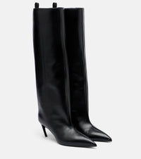 The Attico Lea leather knee-high boots